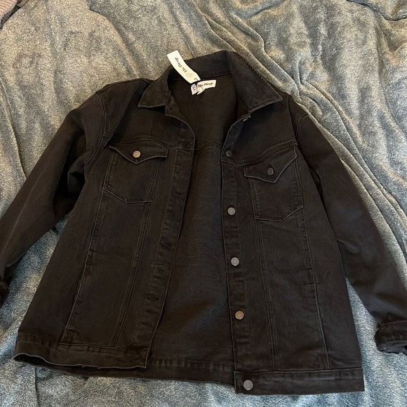 Amazon Jackets & Coats Oversized Black Denim Jacket Poshmark
